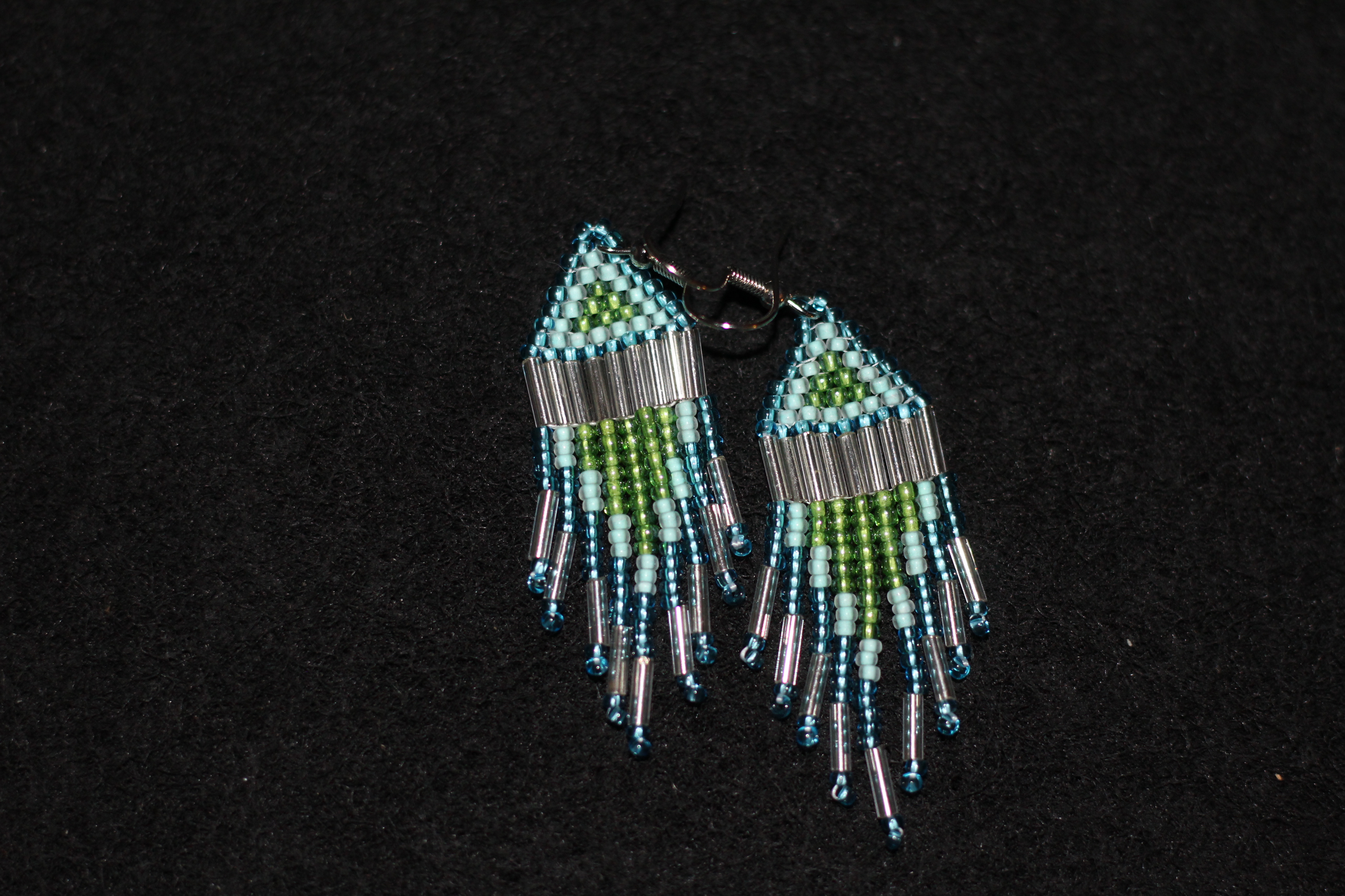 Spring Cascade Triangle Earrings